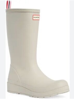 Hunter Play Tall Rain Boots | Light Gray | Size 6 | EUC